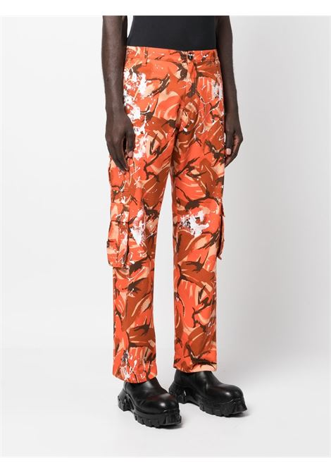 Orange cargo trousers - men MARTINE ROSE | MRSS23826ORNG